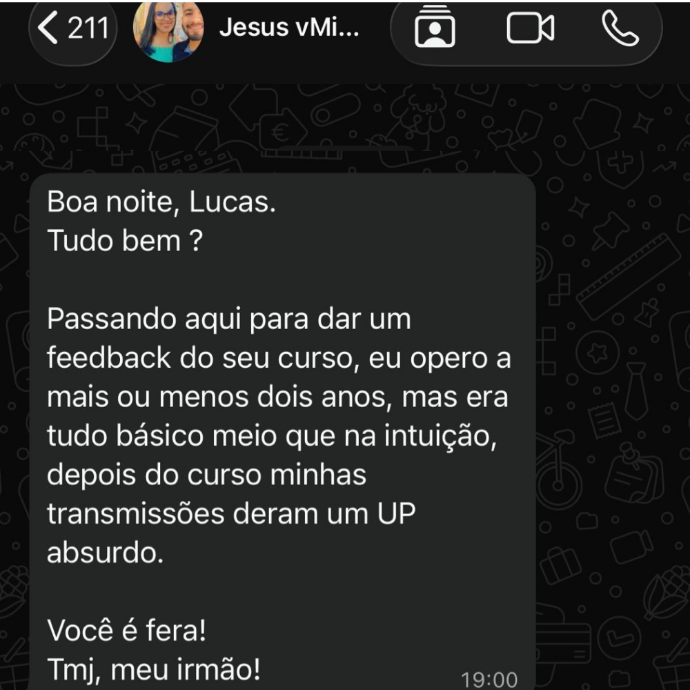 Depoimento de aluno